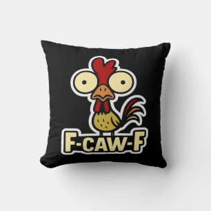 F-Caw-F Classic Vintage Graphic Cushion