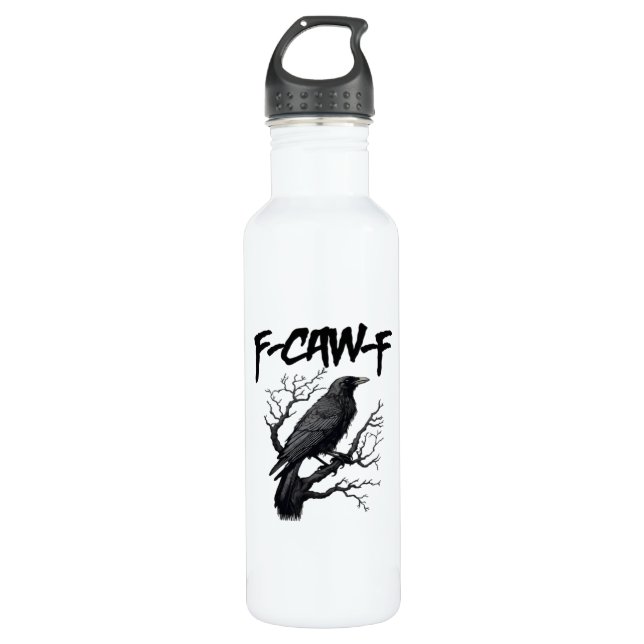 F-Caw-F Comfort Support Your Murder Essential Funn 710 Ml Water Bottle (Front)