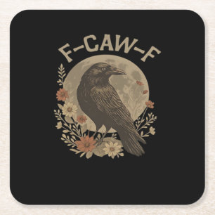 F-Caw-F Creative Style Square Paper Coaster