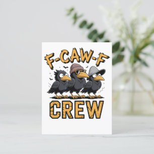 F-Caw-F Crew Funny Matching Cousins Outfit Holiday Postcard