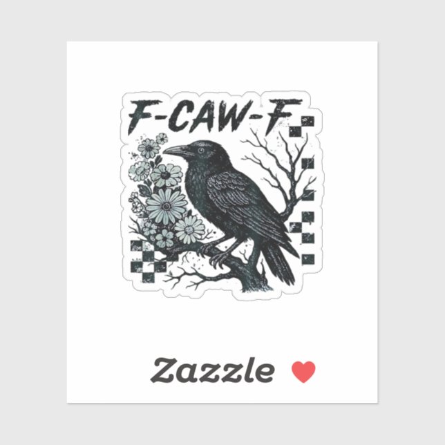F-Caw-F Crow Bird Retro Classic (Sheet)