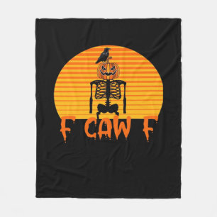 F-Caw-F Crow Classic Aesthetic Casual Fleece Blanket