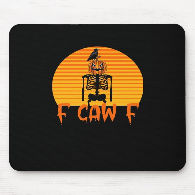 F-Caw-F Crow Classic Aesthetic Casual Mouse Mat (Front)