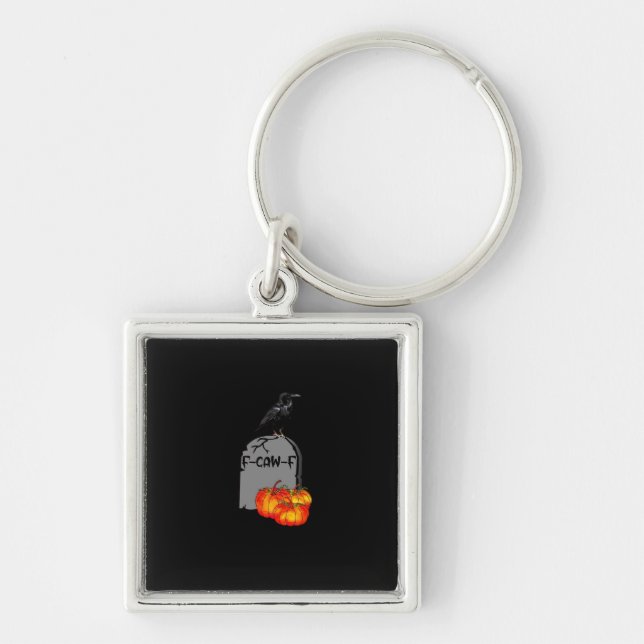F-Caw-F Crow Classic Retro Cool Key Ring (Front)