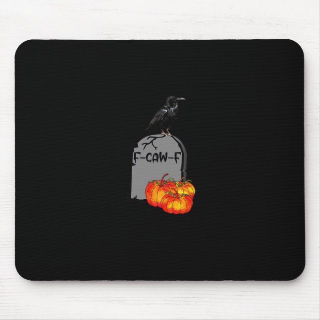 F-Caw-F Crow Classic Retro Cool Mouse Mat (Front)