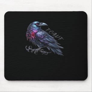 F-Caw-F Crow Classic Retro Style Mouse Mat