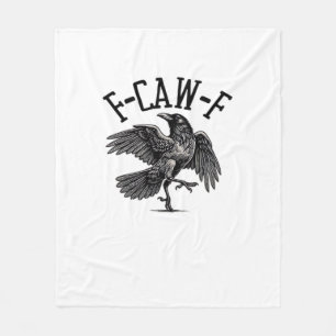 F Caw F Crow Creative Casual Fleece Blanket
