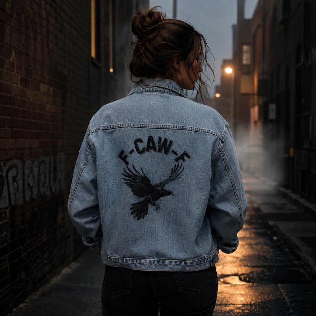 F CAW F Crow Denim Jacket (Creator Uploaded)