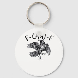 F-Caw-F Crow Essential Retro Classic Key Ring