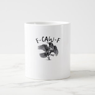 F-Caw-F Crow Essential Retro Classic Large Coffee Mug