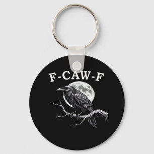 F-Caw-F Crow Funny Crow F-Caw-F Gear Creative Styl Key Ring