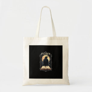 F-Caw-F Crow Funny Halloween Raven Moon Tote Bag