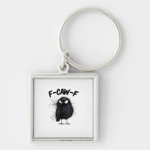 F-Caw-F Crow Funny Raven Bird Lovers Creative Styl Key Ring
