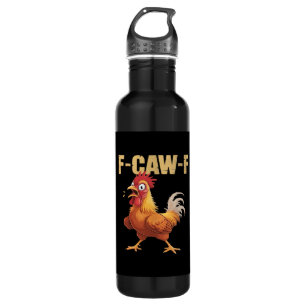 F-Caw-F Crow Gothic Funny Humor 710 Ml Water Bottle