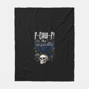 F-Caw-F Crow Graphic Creative Casual Fleece Blanket