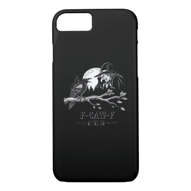 F-Caw-F Crow Halloween Witch F-Caw-F Case-Mate iPhone Case (Back)