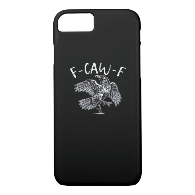 F-Caw-F Crow Retro Classic Case-Mate iPhone Case (Back)
