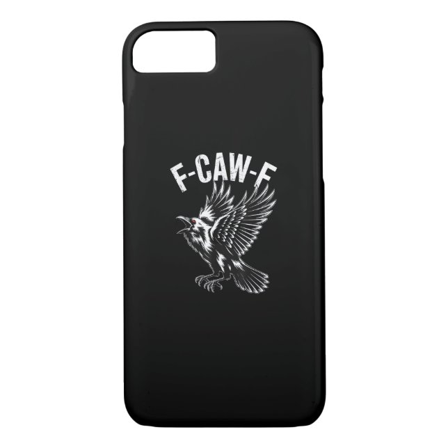 F-Caw-F Crow Retro Classic Case-Mate iPhone Case (Back)