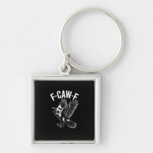 F-Caw-F Crow Retro Classic Key Ring