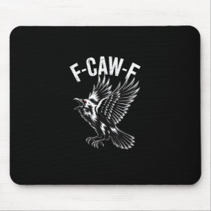 F-Caw-F Crow Retro Classic Mouse Mat