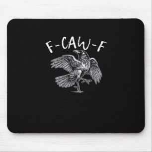 F-Caw-F Crow Retro Classic Mouse Mat