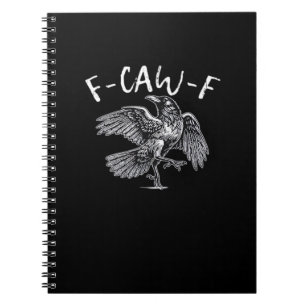 F-Caw-F Crow Retro Classic Notebook