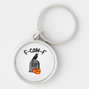 F Caw F Crow Retro Cool Key Ring