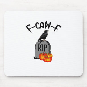 F Caw F Crow Retro Cool Mouse Mat