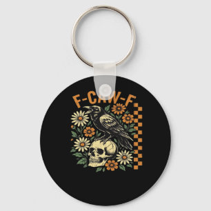 F-Caw-F Crow Vintage Graphic Key Ring