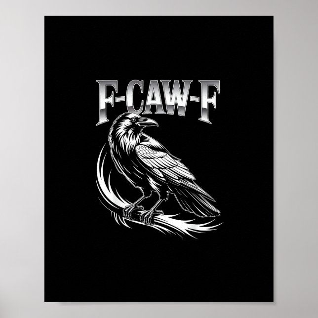 F-Caw-F Crow Womens Trendy Casual Poster (Front)