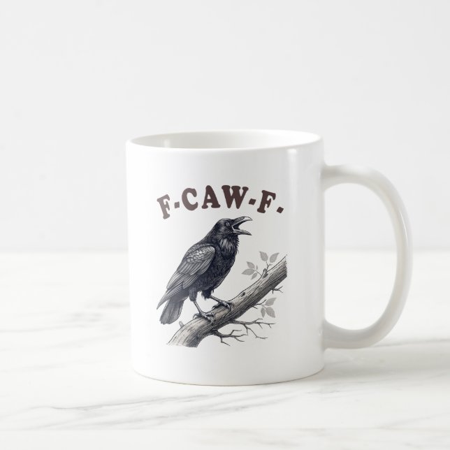 F-Caw-F Cut Crow Coffee Mug (Right)