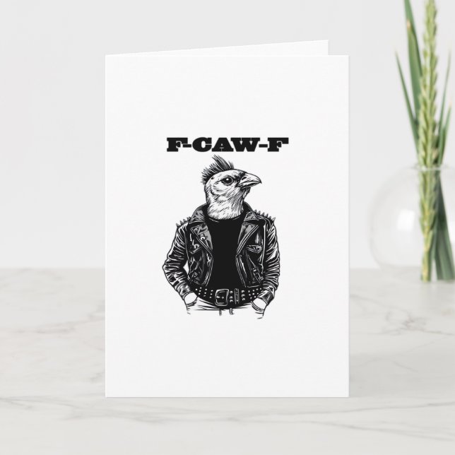 F-Caw-F Essential Aesthetic Design Card (Front)