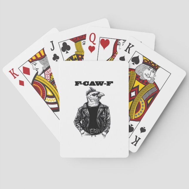 F-Caw-F Essential Aesthetic Design Playing Cards (Back)