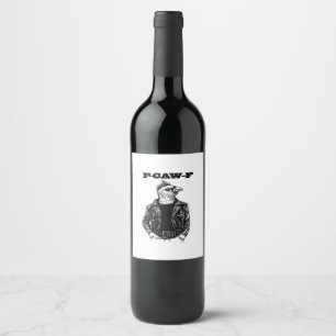 F-Caw-F Essential Aesthetic Design Wine Label