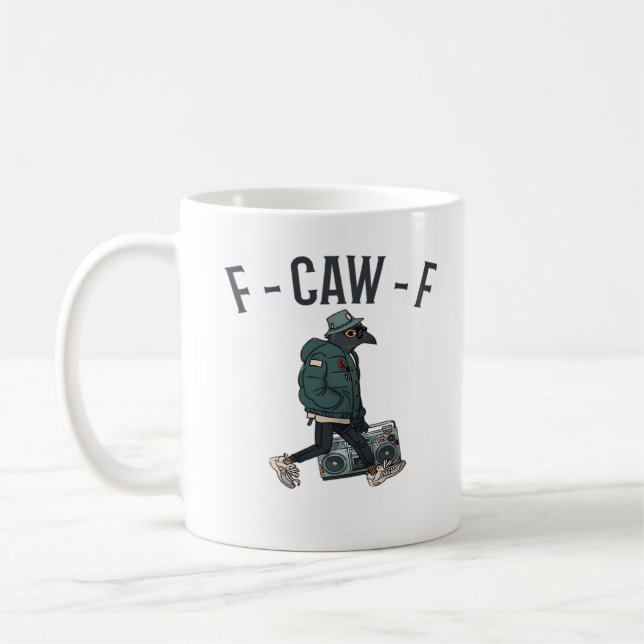 F-Caw-F Essential Basic Casual Coffee Mug (Left)