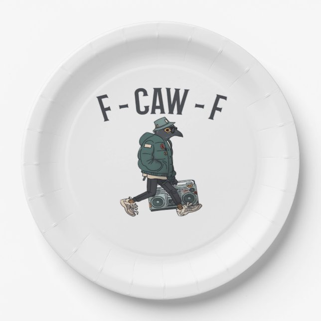F-Caw-F Essential Basic Casual Paper Plate (Front)