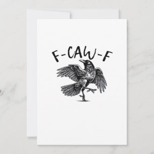 F-Caw-F Essential Classic Style Holiday Card