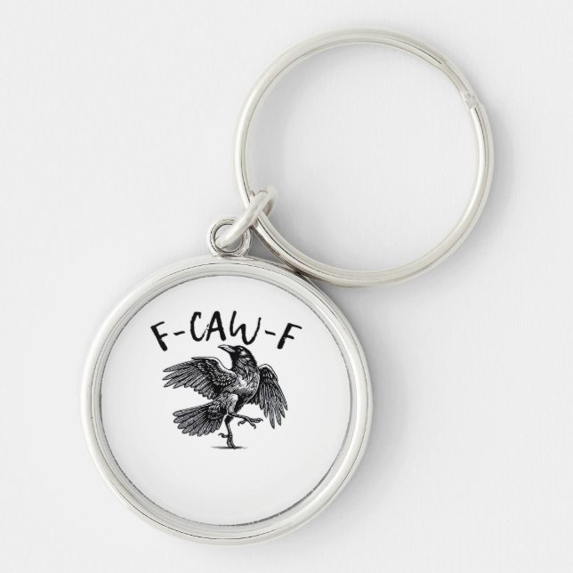 F-Caw-F Essential Classic Style Key Ring (Front)