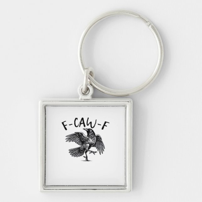 F-Caw-F Essential Classic Style Key Ring (Front)