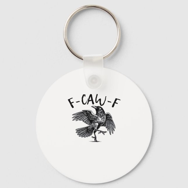 F-Caw-F Essential Classic Style Key Ring (Front)