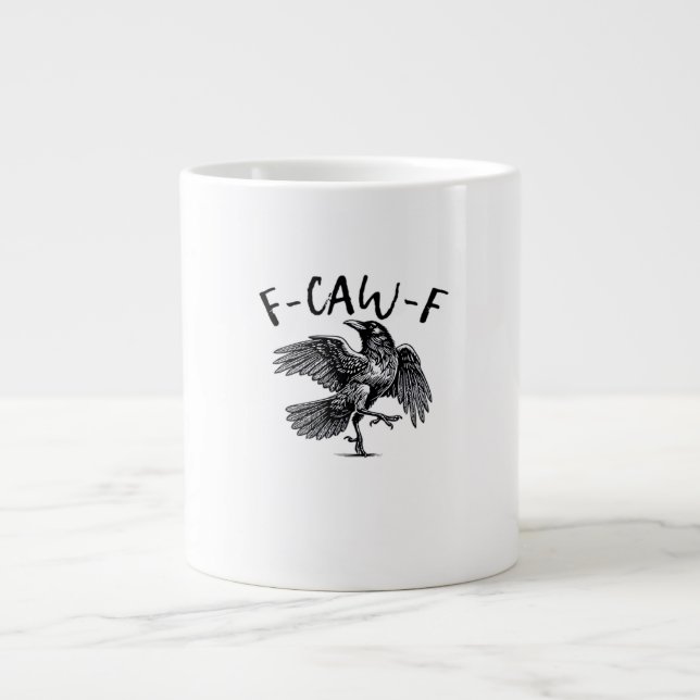 F-Caw-F Essential Classic Style Large Coffee Mug (Front)
