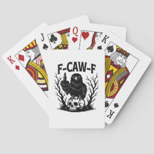 F Caw F Essential Cool Unique Style Playing Cards