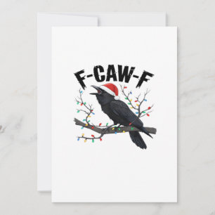 F-Caw-F Essential Creative Casual Holiday Card