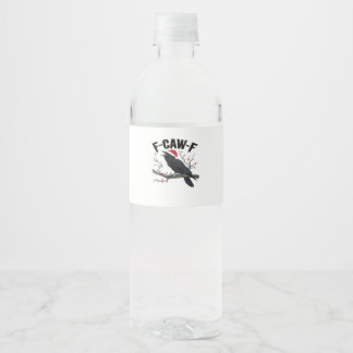 F-Caw-F Essential Creative Casual Water Bottle Label