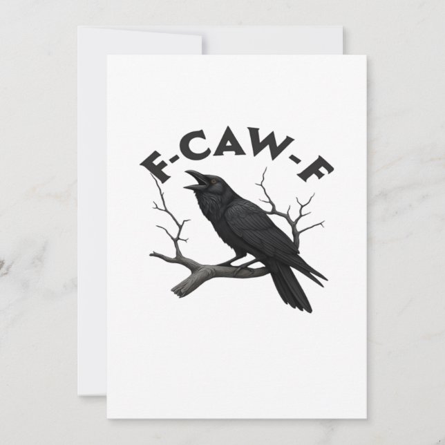 F-Caw-F Essential Creative Style Holiday Card (Front)
