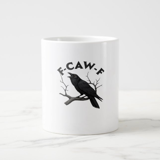 F-Caw-F Essential Creative Style Large Coffee Mug (Front)