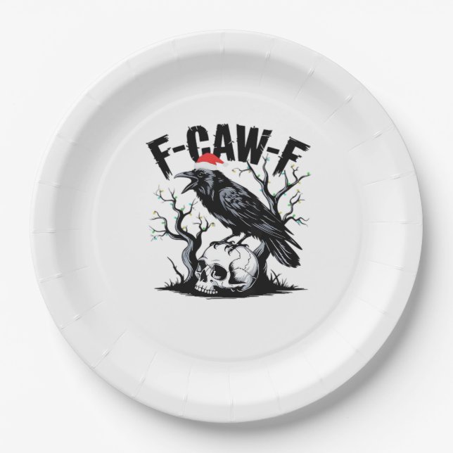 F-Caw-F Essential Funny Quote Paper Plate (Front)