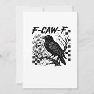 F-Caw-F Essential Funny Trendy Holiday Card