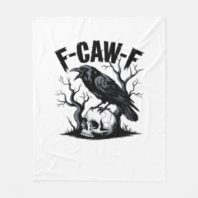 F-Caw-F Essential Minimal Clean Fleece Blanket (Front)