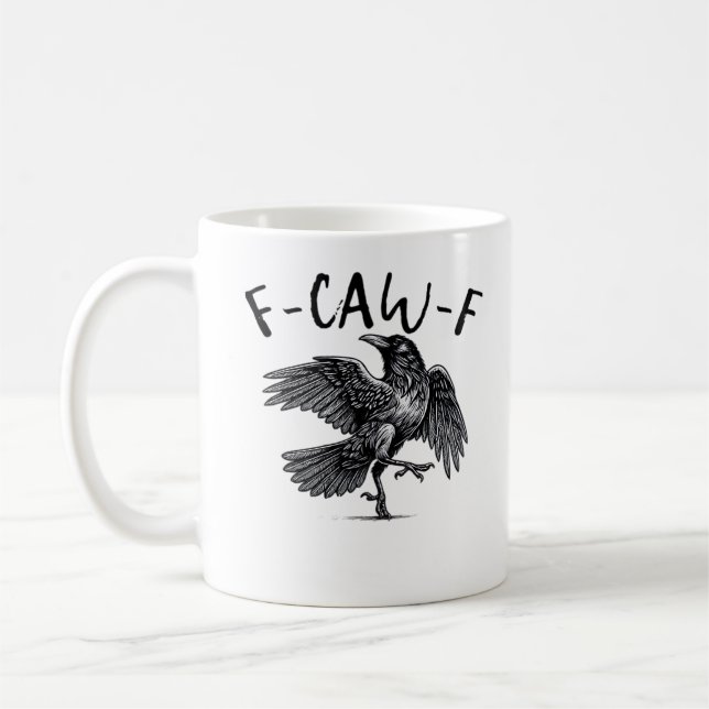 F-Caw-F Essential Retro Classic Coffee Mug (Left)
